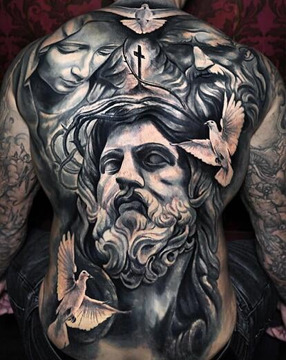 Full back Tattoo Artist