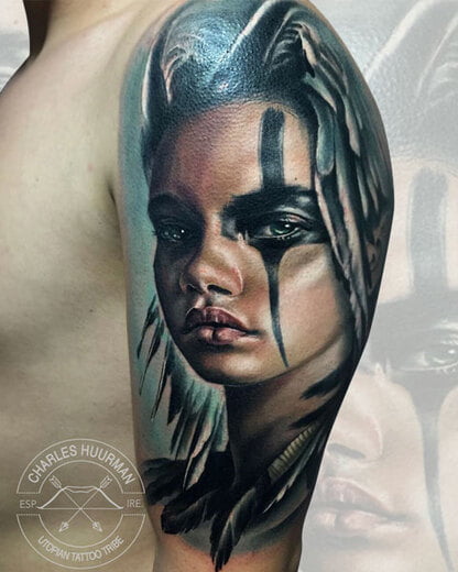 Black tatto art