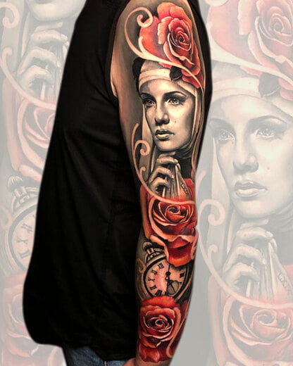 Austin tattoo specializing in full arm tattoos