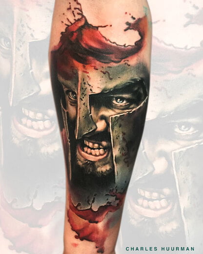 Portrait Tattoo by Charles Huurman